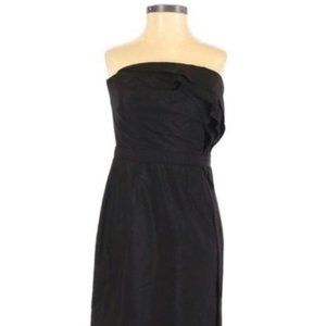 Black Strapless Cocktail Dress